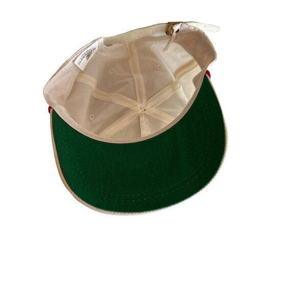 Allison Transmission White Trucker Hat Red Embroidery Rope Adjustable Vintage 80 - Picture 4 of 5